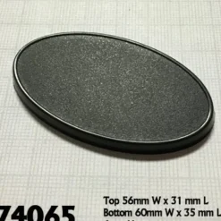 Shop All*60mm X 35mm Oval Gaming Base (10) RPR 74065 - Miniature Marvels: Airplane Models & Painted Dice