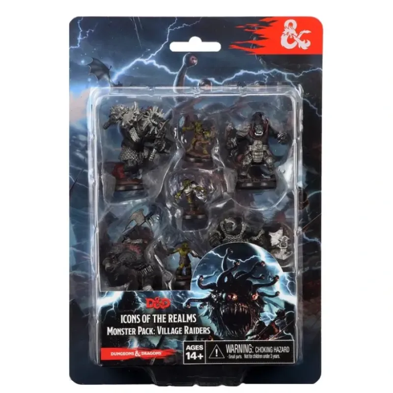Miniature<Monster Pack - Village Raiders: D&D Icons of the Realms WZK 72929 - Miniature Marvels: Airplane Models & Painted Dice