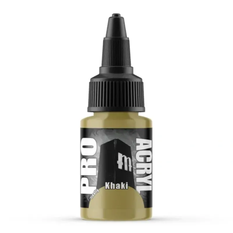 Paint<Monument Hobbies Pro Acryl Standard Khaki 22ml - Miniature Marvels: Airplane Models & Painted Dice