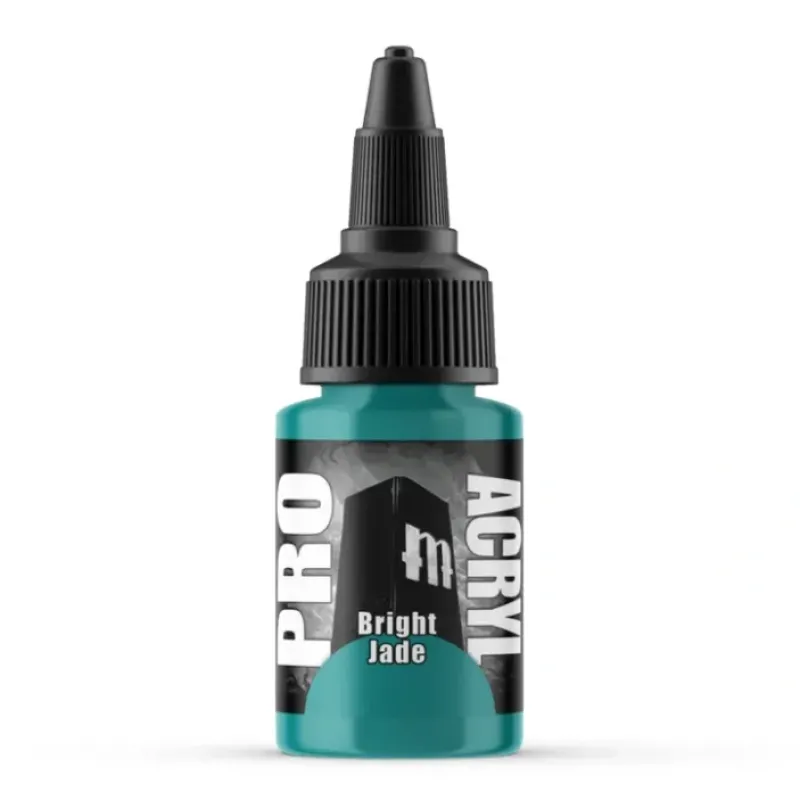 Paint<Monument Hobbies Pro Acryl Standard Bright Jade 22ml - Miniature Marvels: Airplane Models & Painted Dice