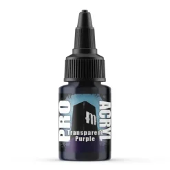 Paint<Monument Hobbies Pro Acryl Standard Transparent Purple 22ml - Miniature Marvels: Airplane Models & Painted Dice