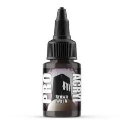 Paint<Monument Hobbies Pro Acryl Standard Brown Wash 22ml - Miniature Marvels: Airplane Models & Painted Dice