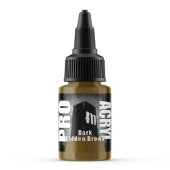 Paint<Monument Hobbies Pro Acryl Standard Dark Golden Brown 22ml - Miniature Marvels: Airplane Models & Painted Dice