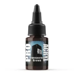 Paint<Monument Hobbies Pro Acryl Standard Transparent Brown 22ml - Miniature Marvels: Airplane Models & Painted Dice