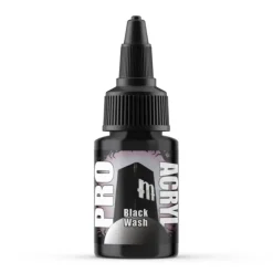 Paint<Monument Hobbies Pro Acryl Standard Black Wash 22ml - Miniature Marvels: Airplane Models & Painted Dice