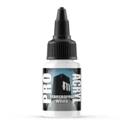 Paint<Monument Hobbies Pro Acryl Standard Transparent White 22ml - Miniature Marvels: Airplane Models & Painted Dice