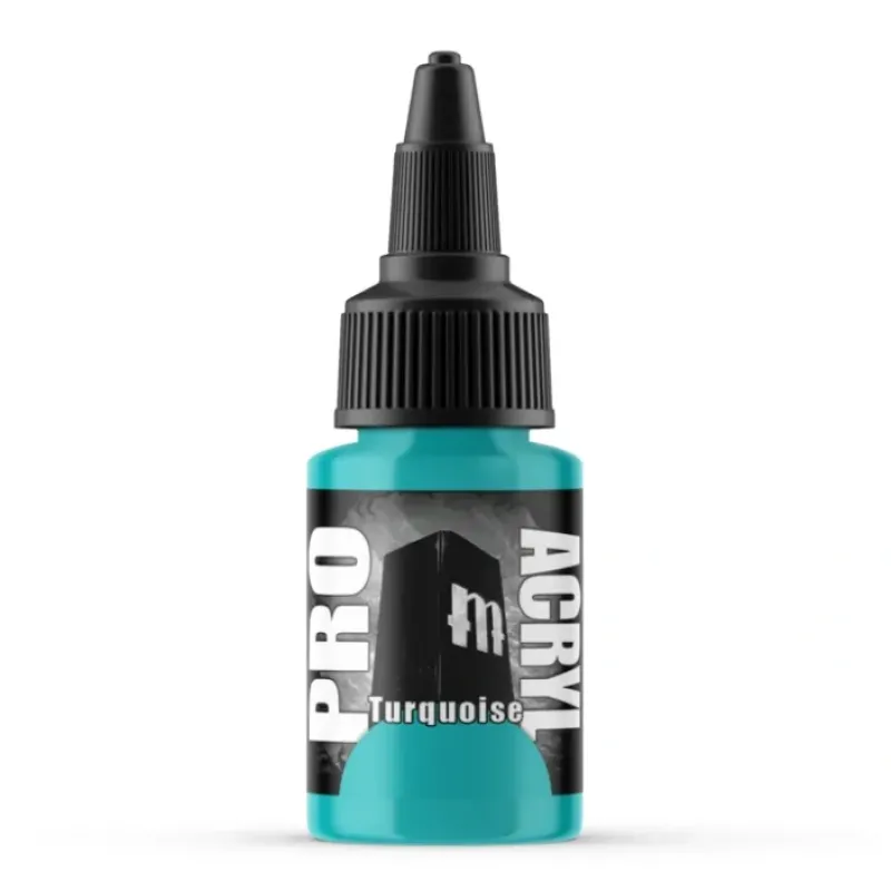 Paint<Monument Hobbies Pro Acryl Standard Turquoise 22ml - Miniature Marvels: Airplane Models & Painted Dice