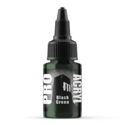 Paint<Monument Hobbies Pro Acryl Standard Black Green 22ml - Miniature Marvels: Airplane Models & Painted Dice