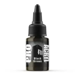 Paint<Monument Hobbies Pro Acryl Standard Black Brown 22ml - Miniature Marvels: Airplane Models & Painted Dice