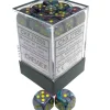 Dice<Mosaic / Yellow: Festive 36d6 12mm Dice Block CHX 27850 - Miniature Marvels: Airplane Models & Painted Dice