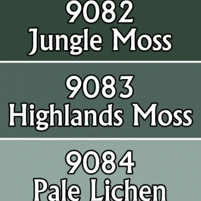 Paint<Moss Colors: MSP Triads RPR 09728 - Miniature Marvels: Airplane Models & Painted Dice