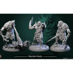 Miniature<Mountain Giant - Miniature Marvels: Airplane Models & Painted Dice