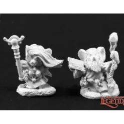 Miniature<Mousling Wizards (2): Dark Heaven Legends RPR 03827 - Miniature Marvels: Airplane Models & Painted Dice