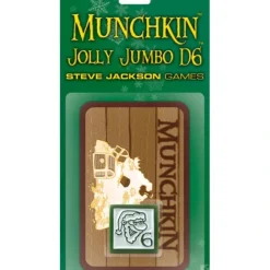 Dice<Munchkin Jolly Jumbo d6 (Green) SJG 5536B - Miniature Marvels: Airplane Models & Painted Dice