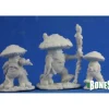 Miniature<Mushroom Men (3): Bones RPR 77345 - Miniature Marvels: Airplane Models & Painted Dice