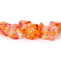 Dice<Mystic Embers 16mm Poly Dice Set MET 707 - Miniature Marvels: Airplane Models & Painted Dice