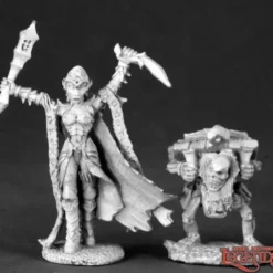 Miniature<Nathrae, Dark Elf Cleric: Dark Heaven Legends RPR 03110 - Miniature Marvels: Airplane Models & Painted Dice