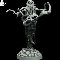 Miniature<Necromancer Summoning - Miniature Marvels: Airplane Models & Painted Dice
