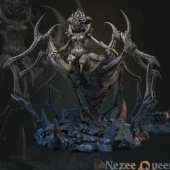 Miniature<Nezee, Queen of Spiders - Miniature Marvels: Airplane Models & Painted Dice