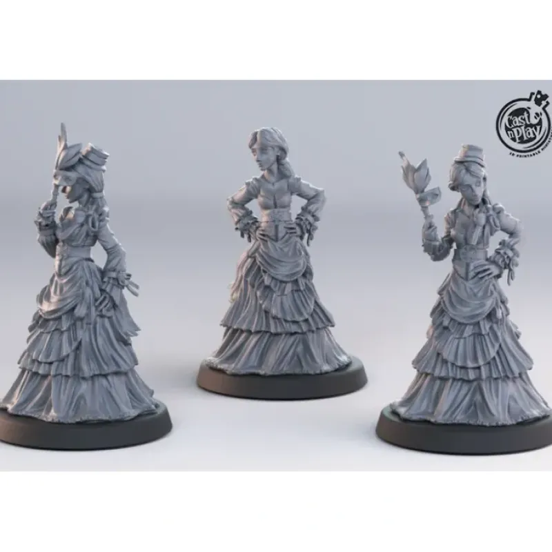 Miniature<Noble Females - Miniature Marvels: Airplane Models & Painted Dice