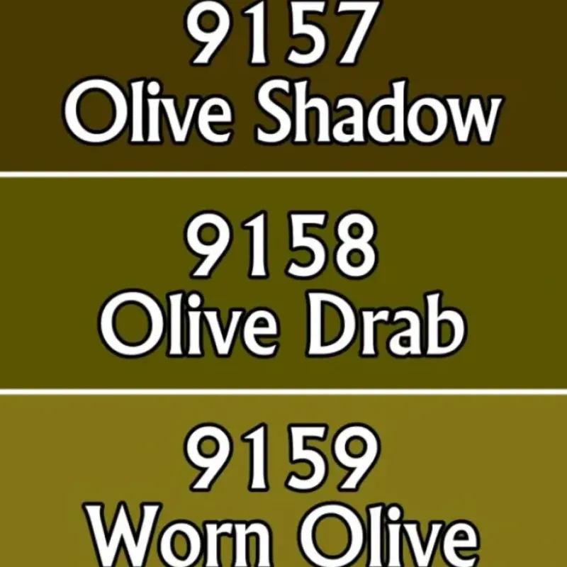 Paint<Olive Drabs: MSP Triads RPR 09753 - Miniature Marvels: Airplane Models & Painted Dice