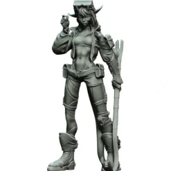 Miniature<Oni Girl - Miniature Marvels: Airplane Models & Painted Dice