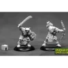 Miniature<Orc Raiders (2): Dungeon Dwellers RPR 07013 - Miniature Marvels: Airplane Models & Painted Dice