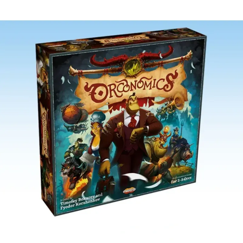 Board Game<Orconomics 2nd Edition AGS ARTG016 - Miniature Marvels: Airplane Models & Painted Dice