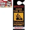 Egpull<Over The Hill Car Parking Permit Privilege Retirement - Gag Prank - BigMouth Inc - Miniature Marvels: Airplane Models & Painted Dice