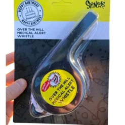 Egpull<Over the Hill Medical Alert Giant Whistle - Funny Birthday Gag Senior Joke Gift - Miniature Marvels: Airplane Models & Painted Dice