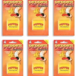 Egpull<6-Pack Pepper Chewing Gum, Hot Candy Joke Prank Gag, Chewing Gum Party Spicy Fun - Miniature Marvels: Airplane Models & Painted Dice
