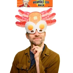 Egpull<Pagan Breakfast God Mask - Bacon Eggs Toast Costume Party GaG - Archie McPhee - Miniature Marvels: Airplane Models & Painted Dice