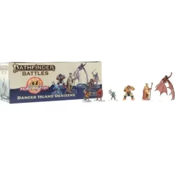 Miniature<Pathfinder Battles: Fists of the Ruby Phoenix - Danger Island Denizens Boxed Set WZK 97545 - Miniature Marvels: Airplane Models & Painted Dice
