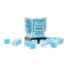 Dice<Pearl Turquoise-White / Blue Luminary: Gemini 12d6 16mm Dice Block CHX 26865 - Miniature Marvels: Airplane Models & Painted Dice