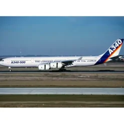 Airplane Model*Phoenix 11915 1:400 House Color Airbus A340-500 F-WWTE - Miniature Marvels: Airplane Models & Painted Dice