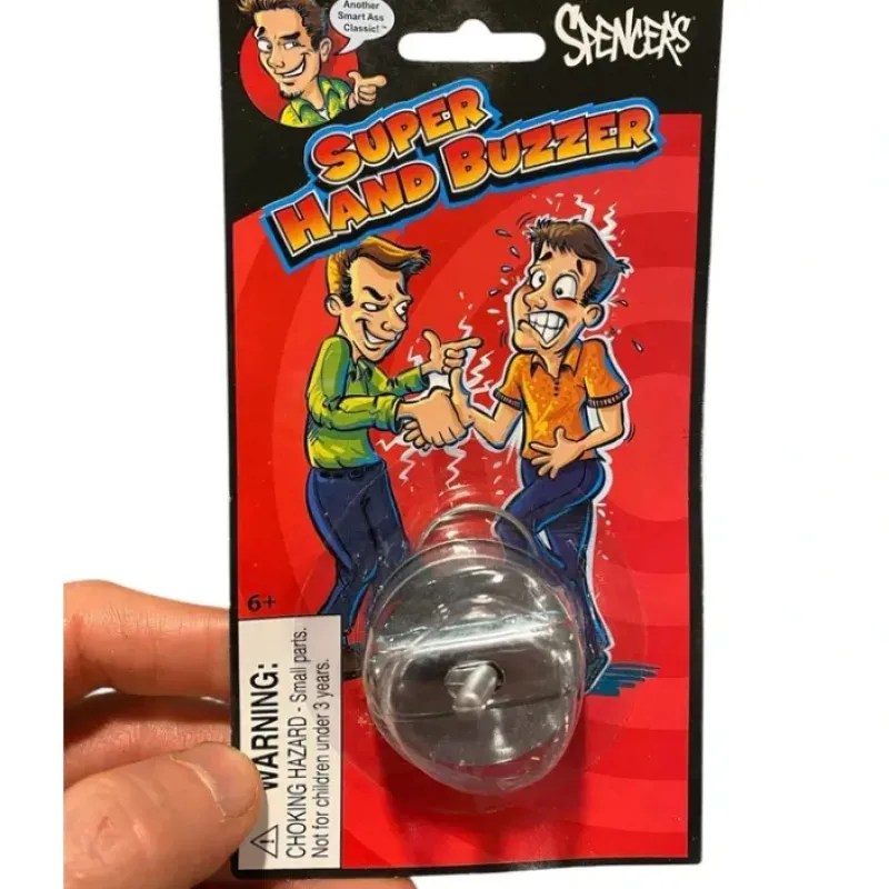 Egpull<12-Piece Metal Hand Buzzer Set - Gag Prank Joke Birthday Party Favor Trick Toys - Miniature Marvels: Airplane Models & Painted Dice