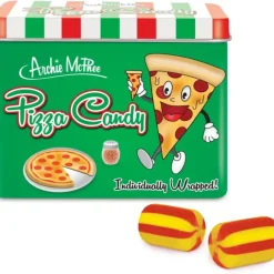 Egpull<Pizza Flavored Candy - Cool Retro Tin Gift Box - Archie McPhee - Miniature Marvels: Airplane Models & Painted Dice