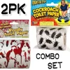 Egpull<2pk BLOODY & COCKROACH Toilet Paper Rolls - Party Bathroom Spooky Scary Horror - Miniature Marvels: Airplane Models & Painted Dice