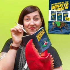 Egpull<3PK Monster Women Notebook Journals Note Pad GIRL POWER! - Archie McPhee - Miniature Marvels: Airplane Models & Painted Dice