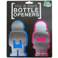 Egpull<2pk Private Parts His & Hers ~ Funny Beer Bottle Openers - Big Mouth Toys - Miniature Marvels: Airplane Models & Painted Dice