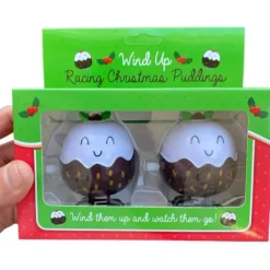 Egpull<2pk Racing Christmas Puddings - What more can I say? Hilarious Wind Up Toys - Miniature Marvels: Airplane Models & Painted Dice