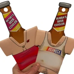 Egpull<2pk REDNECK Hillbilly Hairy Chest / Thong Tramp Stamp Koozie Beer Can Bottle Holders - Miniature Marvels: Airplane Models & Painted Dice