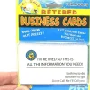 Egpull<12pk Retirement Retired Business Cards - Over The Hill - Funny GaG Joke Gift - Miniature Marvels: Airplane Models & Painted Dice