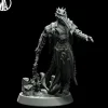 Miniature<Plague Wraith Charging - Miniature Marvels: Airplane Models & Painted Dice