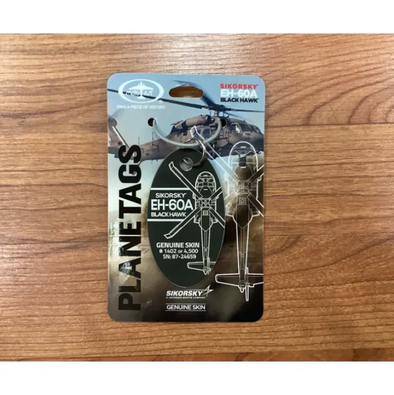 Airplane Model*Plane Tags Sikorsky EH-60A Blackhawk (Brown) - Miniature Marvels: Airplane Models & Painted Dice