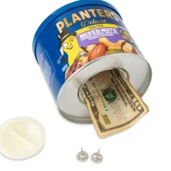 Egpull<PLANTERS MIXED NUTS  OFFICIALLY LICENSED - Decoy Can Home Safe Cash Bank Volt - Miniature Marvels: Airplane Models & Painted Dice
