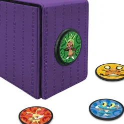 Accessories<Pokemon TCG: Kalos Alcove Click Deck Box - Miniature Marvels: Airplane Models & Painted Dice