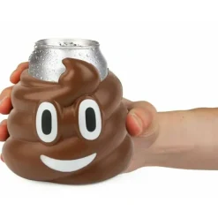 Egpull<POOP TURD EMOJI - Drink Can Bottle Beer Soda Foam Cooler Kooler - BigMouth Inc - Miniature Marvels: Airplane Models & Painted Dice