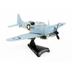 Airplane Model*Postage Stamp PS5563-1 1:87 SBD-3 Dauntless US Navy - Miniature Marvels: Airplane Models & Painted Dice
