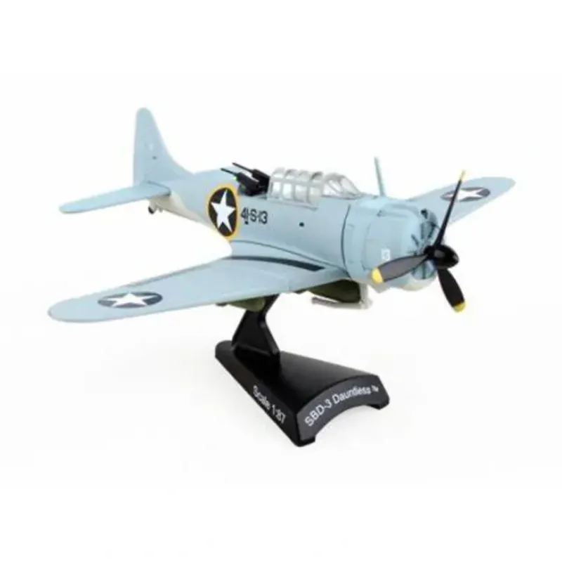 Airplane Model*Postage Stamp PS5563-1 1:87 SBD-3 Dauntless US Navy - Miniature Marvels: Airplane Models & Painted Dice